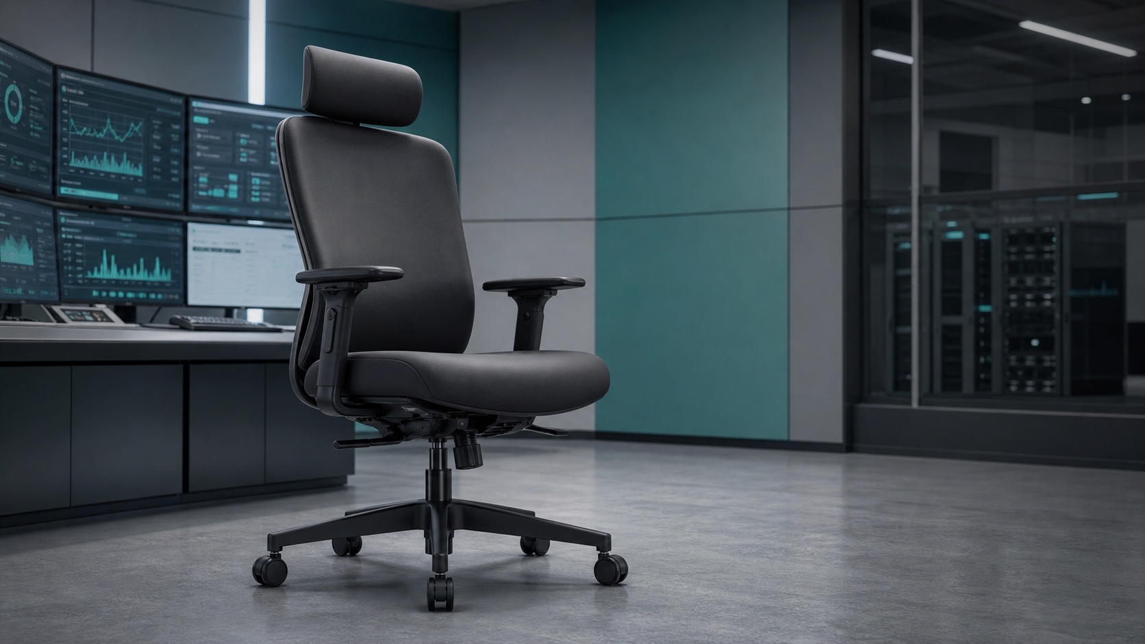 Heavy duty office chair gas lift application scene from Samiktech
